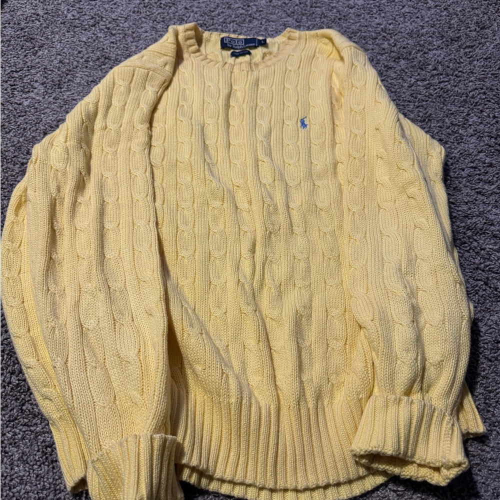 Men’s Yellow Polo Ralph Sweater